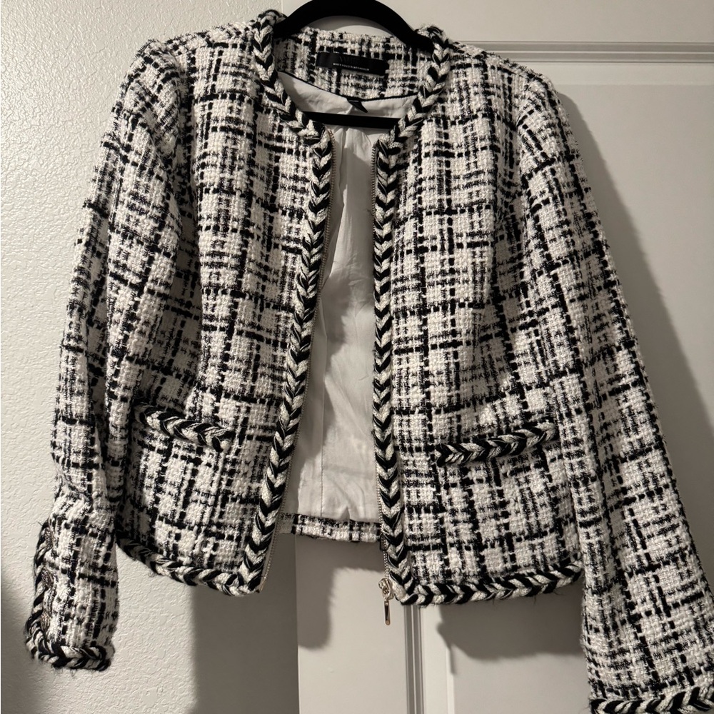 White House black market tweed jacket